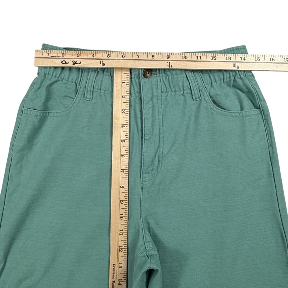 J Crew Paperbag Waist Wide Leg Crop Jean Pants Preppy Size 6 - Picture 5 of 6